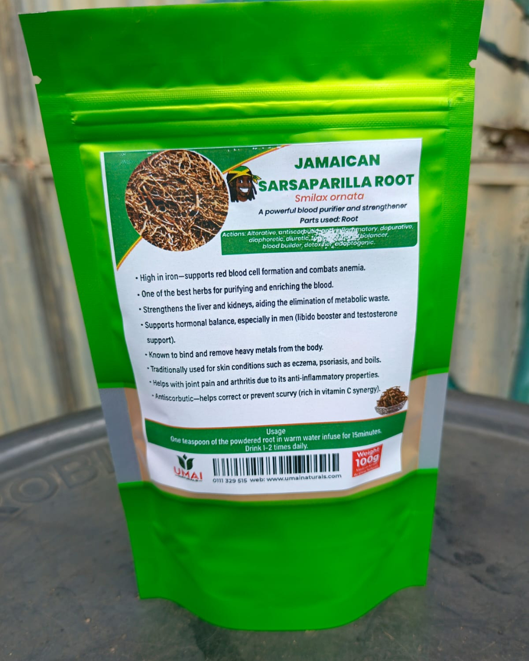 Jamaican Sarsaparilla root