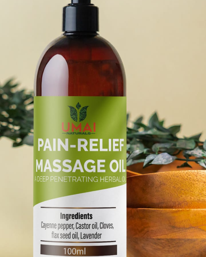 Herbal massage oil