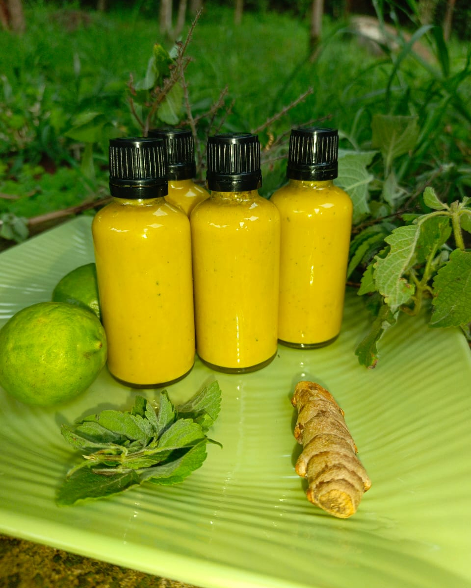 Ginger,tumeric shots