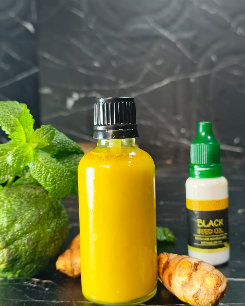 Ginger,tumeric shots