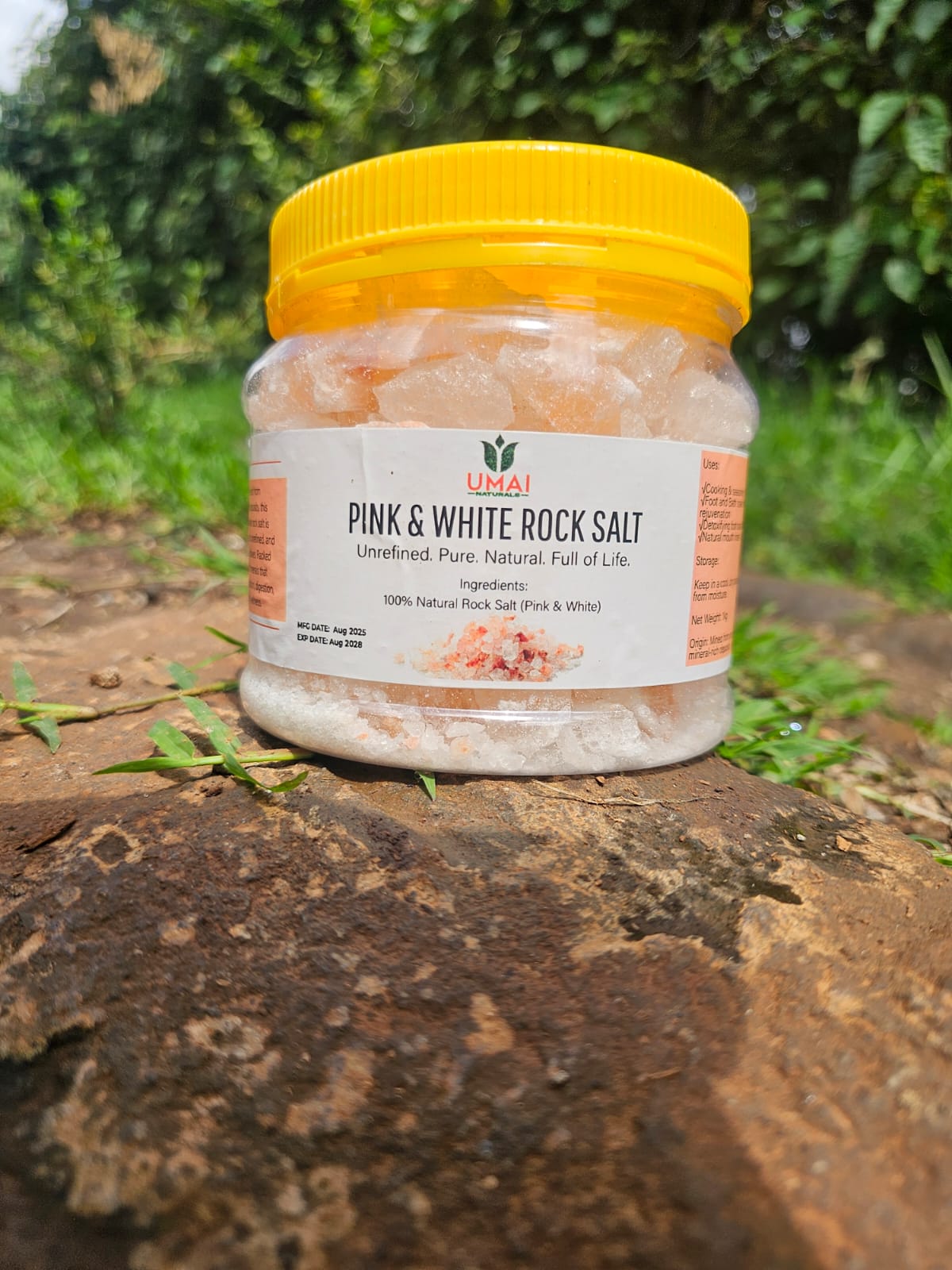 Pink and White Rock Salt